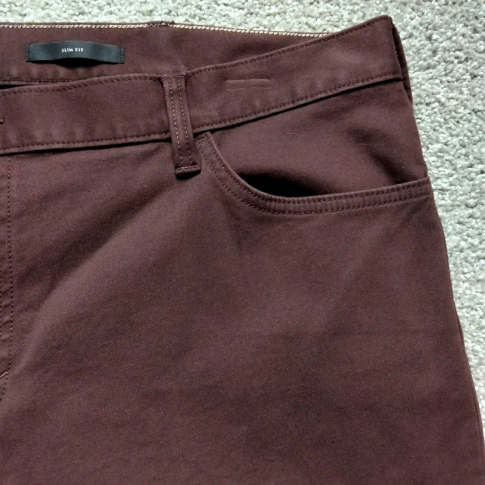 NWT 42x34 Banana Republic Traveler Slim Fit Chocolate Brown Casual Pants NEW - Picture 7 of 12